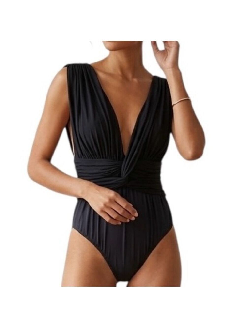 Lenny Neimeyer One Piece Swimsuit Size Small Black